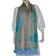 Wraps Stoles Wool for Womens India with Pom-Pom 28 x 72 inches