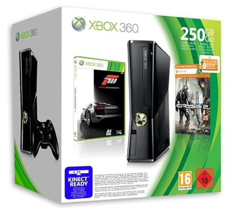 Xbox 360 - Console Slim 250 GB con Forza Motorsport 3 e Crysis 2 [Bundle]