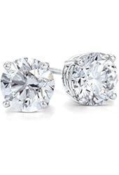 PARIKHS (IGI Certified from 0.70ct & above) Round Diamond stud Plus Quality in White, Yellow & Rose Gold 0.04ct - 2.00ct