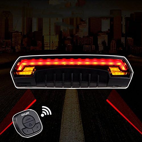 DOUBLETOP(TM) Remote Control Bike Led Warning Light Intelligent Mountain Rear Light Bicycle Turn Signals Light Bike Light Cycling Control Lamp Laser with Battery