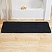 Oversized Bathroom Rug - Extra-Long Memory Foam Bath Mat with Nonslip Backing - Absorbent Runner for The Shower, Tub, or Sink by Lavish Home (Black)