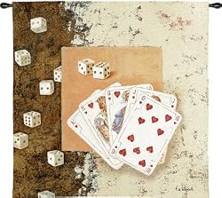 Playing Cards Tapestry Wallhanging Comes With Wall Hanging Rod
