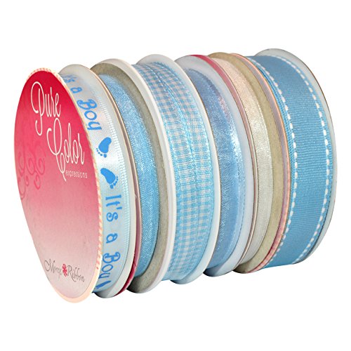 Morex Ribbon 6-Pack Sweet Petite Ribbon, Baby Boy