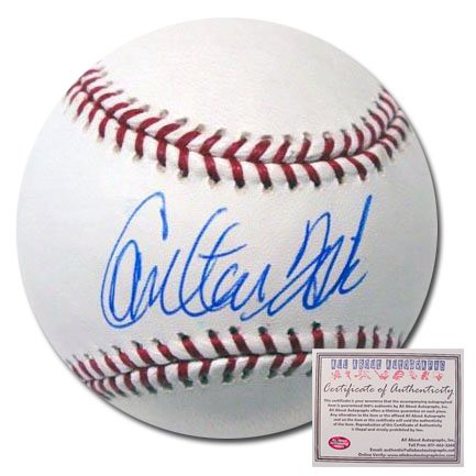 Carlton Fisk Boston Red Sox Hand Signed Rawlings MLB Baseball