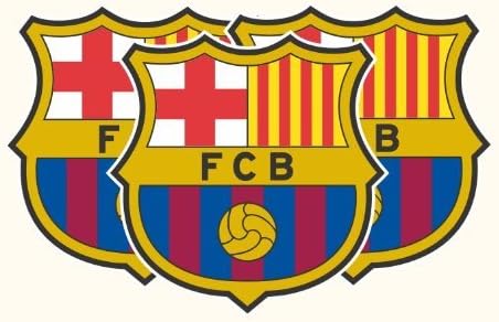 Barcelona FC Soccer Vinyl Decal Sticker (set of 3)