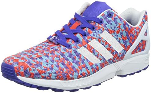 Adidas Men's ZX Flux Weave, BLUE/PURPLE/RED/WHITE/BLACK, 8 M US