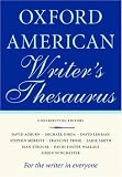 The Oxford American Writers Thesaurus