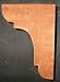 5" x 7" Rough Mahogany Bracket [CAPITOL CITY LUMBER]