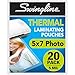 Swingline Laminating Sheets, Thermal Laminating Pouches 5 x 7 Photo Size, 5mil, 20 Pack (3202063)