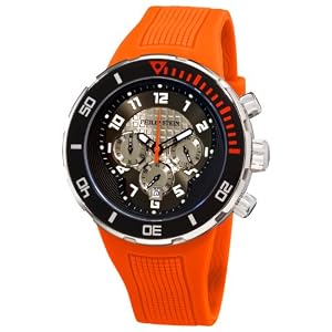 Philip Stein Men's 33-XBOGR-RO Active Orange Rubber Strap Watch from Philip Stein