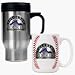 Colorado Rockies Stainless Steel Travel Mug And Gameball Ceramic Mug Set
