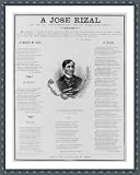 Historic Print (S): [Jose Rizal, 1861-1896. Memorial broadside with bust portrait, on the 3rd anniversary of