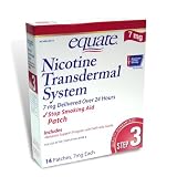 Equate - Nicotine Transdermal System - Step 3 - Stop Smoking Aid Patch 7 mg, 14 Patches