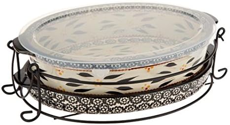 Temp-tations Old World Oval Baker W/deep Lid It - Black