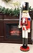4 Foot Giant Wooden Soldier Christmas Nutcracker with Sword