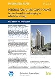 Designing for future climate change : lessons learned from developing an Adaptation Strategy