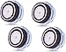 Compatible Replacement Brush Heads for Delicate Skin Prone to Irritations Works with Mia 1, 2, 3, Aria, Pro, PLUS, Smart Profile, Alpha Fit and Radiance Face Cleansing Systems (Four Pack)