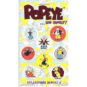Popeye the Sailor Man and Family with Olive Oyl Brutus and Others Collectible POGS POG Game Milkcap Set Series 2