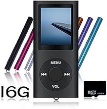 Tomameri Portable MP4 Player MP3 Player +16 GB Micro SD Card Video Player with Photo Viewer , E-Book Reader , Voice Recorder --Black