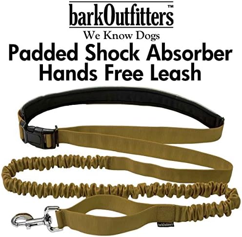 barkOutfitters Hands Free Dog Jogging Running Hiking Walking Leash - Run Hands-Free with this Sporty Adjustable Belt (Harvest)