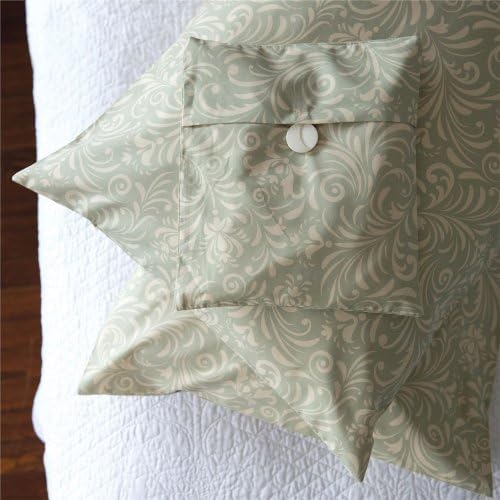 Sposh Nouveau Microfiber Pillow Case Set for Home (King Size, Tea Leaf)