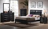 Briana 6 Piece Bedroom Set in Glossy Black Finish by Coaster - 200701