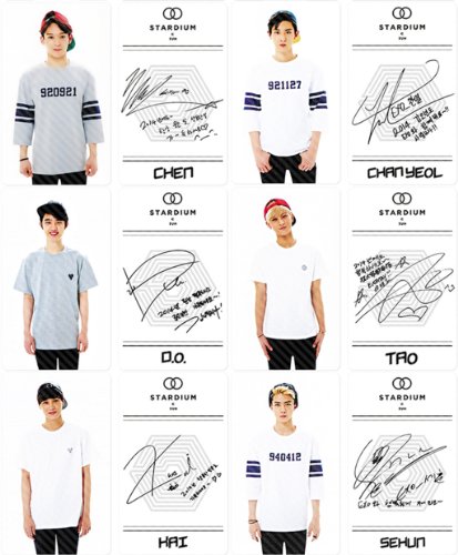EXO Kpop Lomo card PVC Overdose signature