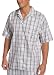 Nautica Men's Easy-Care Woven Boom Plaid Short Sleeve Camp Shirt
