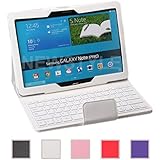 NEWSTYLE Wireless Bluetooth Keyboard Cover for Samsung Galaxy NotePRO & TabPRO 12.2 inch - White (Tablet Not Included)