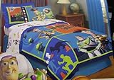 Disney Full Toy Story Buzz Lightyear & Woody Comforter Single Bed Cover