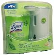 Lysol No-Touch Hand Soap System, Dispenser with Soap Refill 8.5 Fl Oz, Green Tea & Ginger Scent