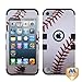 Asmyna Baseball-Sports Collection Black TUFF Hybrid Protector Cover for iPod touch 5