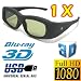 1 Stück Vidimensio 3D Brille "Universal für 3D Fernseher" der Marken: Samsung Sony Panasonic Sharp Toshiba LG Philips Mitsubishi