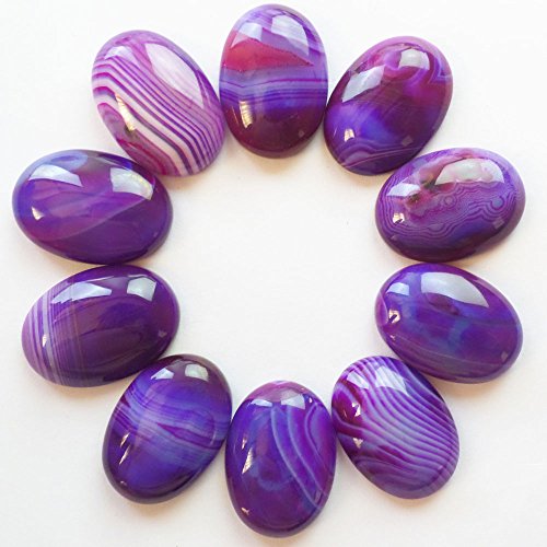 10pcs Onyx Agate Oval CAB CABOCHON 25x18x6mm