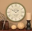 As For Me and My House We Will Serve The Lord Inspirational Wall Clock - Joshua 24:15 (17 inch)