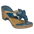Women's Merona&reg; Erie Flower Leather Wedge Sandals - Blue