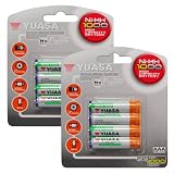 Yuasa - Replacement Cordless Phone Battery for Panasonic KX-TG1032S, KX-TG1033S, KX-TG1034S, KX-TG1034PK, KX-TGA101S, and DECT 6.0 series phones