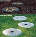 Solar Powered Lighted Stepping Stone, Round/White