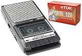 Panasonic RQ2102 Cassette Recorder + 3 Pack of TDK D120 Audio Tapes