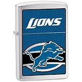 NFL Detroit Lions Brushed Chrome Zippo Lighter