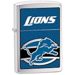 Zippo NFL Lions Lighter (Silver, 5 1/2 x 3 1/2 cm)