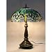 Stained Glass Blue Dragonfly Table Lamp