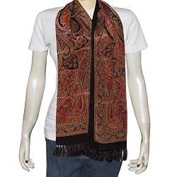 Long Silk Scarf Summer Accessory 22 X 72 inches