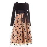 Plus Size Girls Clothes BLACK GOLD Dress Christmas RARE EDITIONS 10.5-18.5