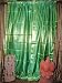 2 Green Gold Brocade Silk India Sari Saree Curtains Drapes Window Treatment 96