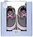 Robeez Baby-Girl's Trendy Trainer Slip-On, Boatin' Betty Grey/Pink, 12-18 Months M US Infant
