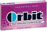 Orbit Bubblemint Sugarfree Gum, 14-Piece Packs (Pack of 24)