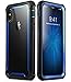 iPhone Xs Case, iPhone X Case, i-Blason [Ares] Full-Body Rugged Clear Bumper Case with Built-in Screen Protector for iPhone Xs 5.8 inch (2018 Release) (Blue)