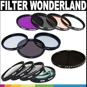 Polaroid Premium Package: Polaroid Optics 55mm Filter Wonderland Kit 