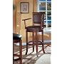 Monte Carlo Leather Game Room 30"H Swivel Bar Stool